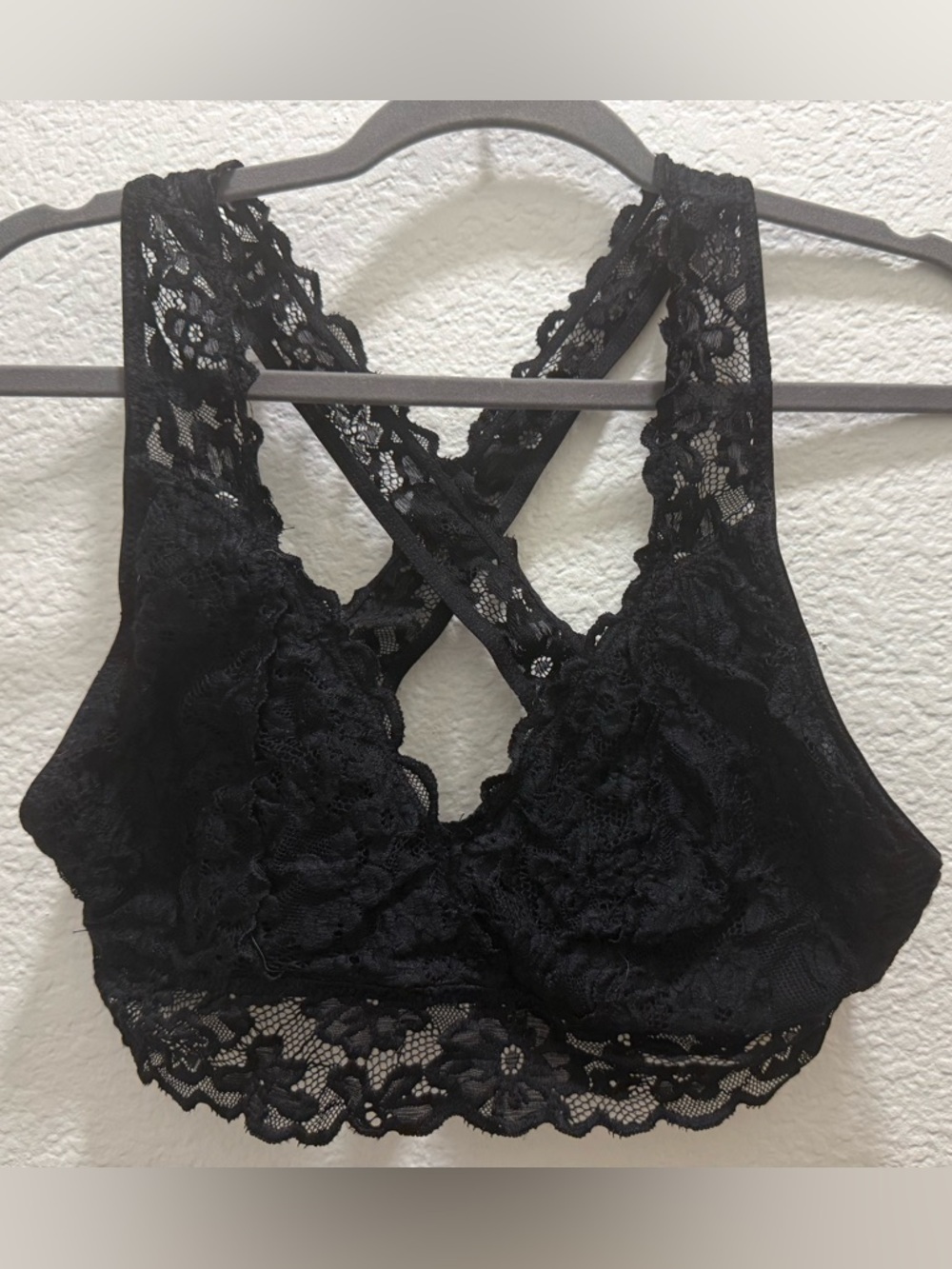 No Boundaries Black Lace Racerback Bralette
